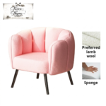 Cozy Nordic accent chair for reading corner