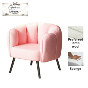 Cozy Nordic accent chair for reading corner